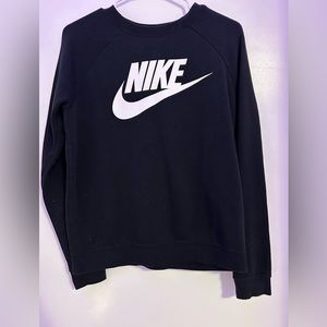 black and white nike crew neck